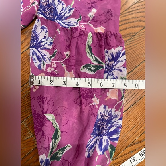 Style & Co. Purple Floral Blouse - Picture 6 of 12